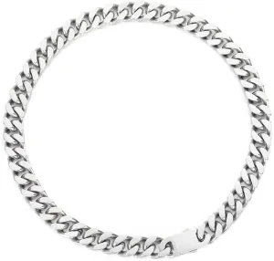 12mm Miami Cuban Link Chain for Men Women 316L Stainless Steel Man Hiphop Silver Color Choker Necklace 16/18/20/22/24/26 Inches