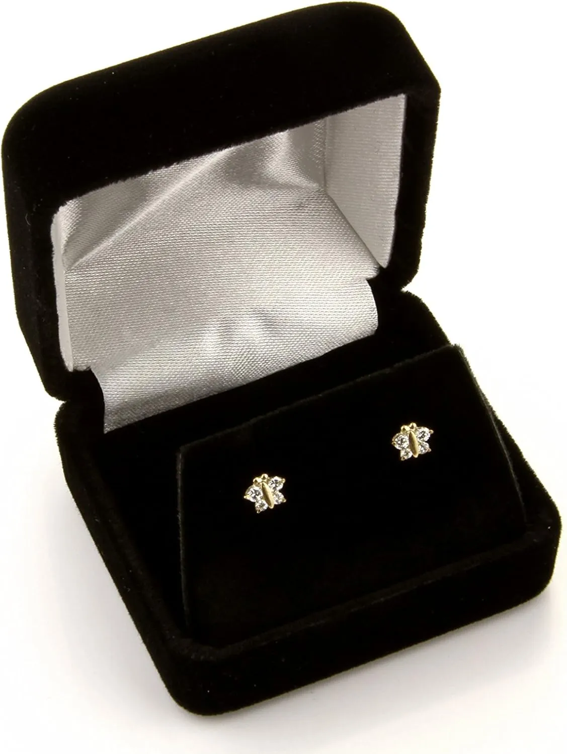 14k REAL Yellow/White Gold Multi Size 2mm Thickness Hinged Hoop Earrings