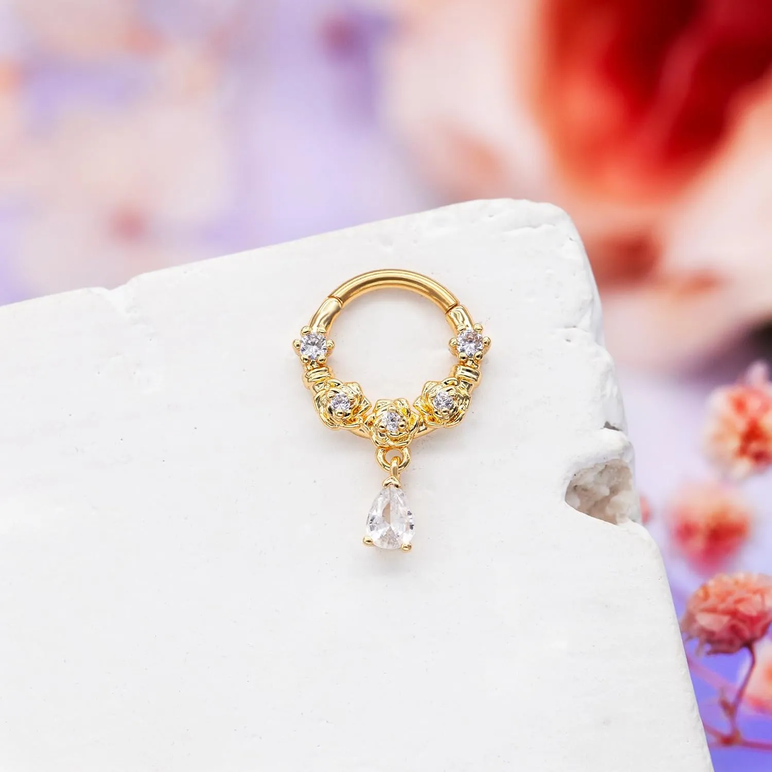 16G Septum Rings 316L Stainless Steel Cartilage Earring for Women Helix Daith Piercing Jewelry