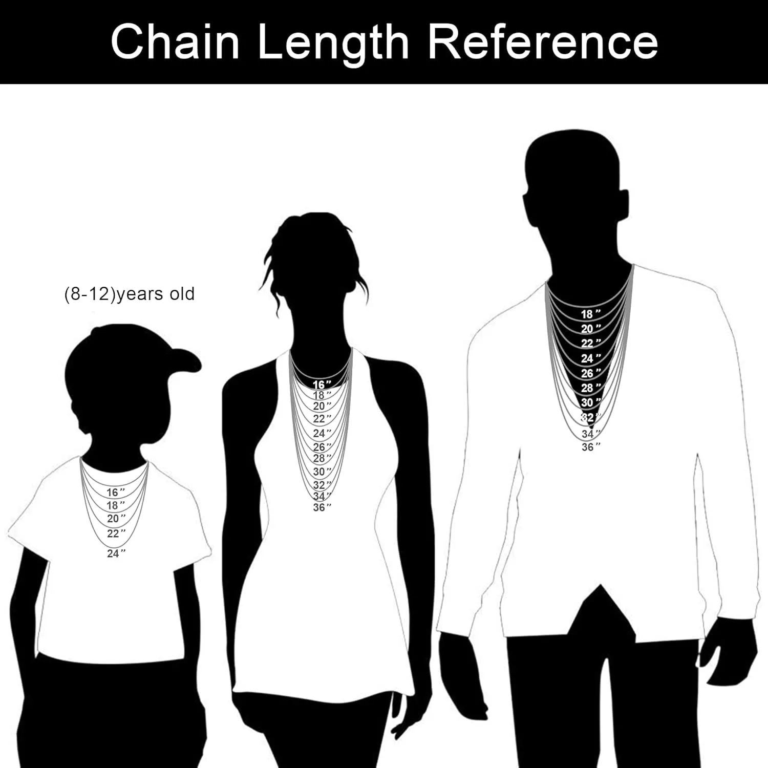 18k Real Gold Plated Figaro Chain Necklace 16 Inches 30 Inches 4MM 8.5MM Stainless Steel Black Figaro Link Chains for Men Christmas Gift