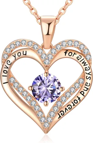 18K Rose Gold Necklaces for Women Birthday Gifts for Women Jewelry for Women Birthday Gifts for Wife Girlfriend Daughter Wife Birthday Gifts for Anniversary Mothers Day Christmas Valentines Gifts