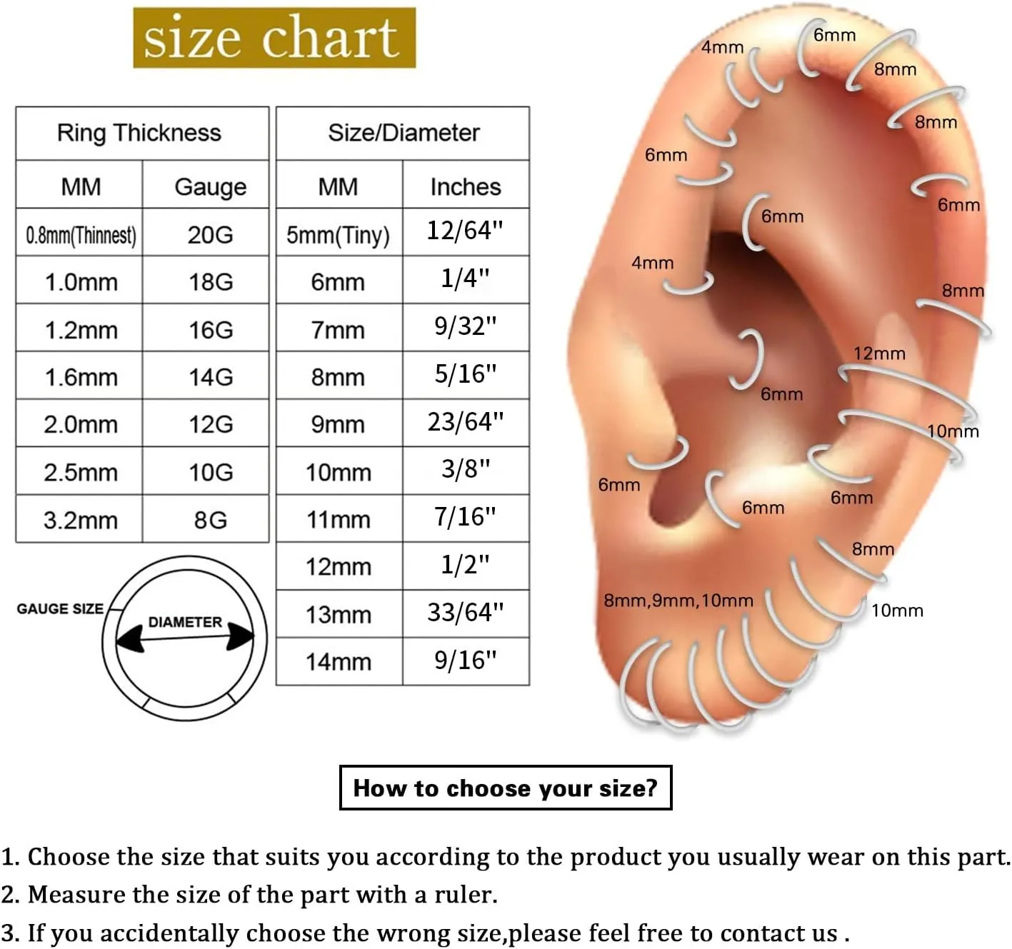 316L Stainless Steel Septum Jewelry Septum Rings 3PCS Seamless Clicker Ring 16G Septum Piercings Hinged Segment Nose Hoop Ring Daith Tragus Rook Cartilage Hoop Earring Helix Conch Piercing Jewelry