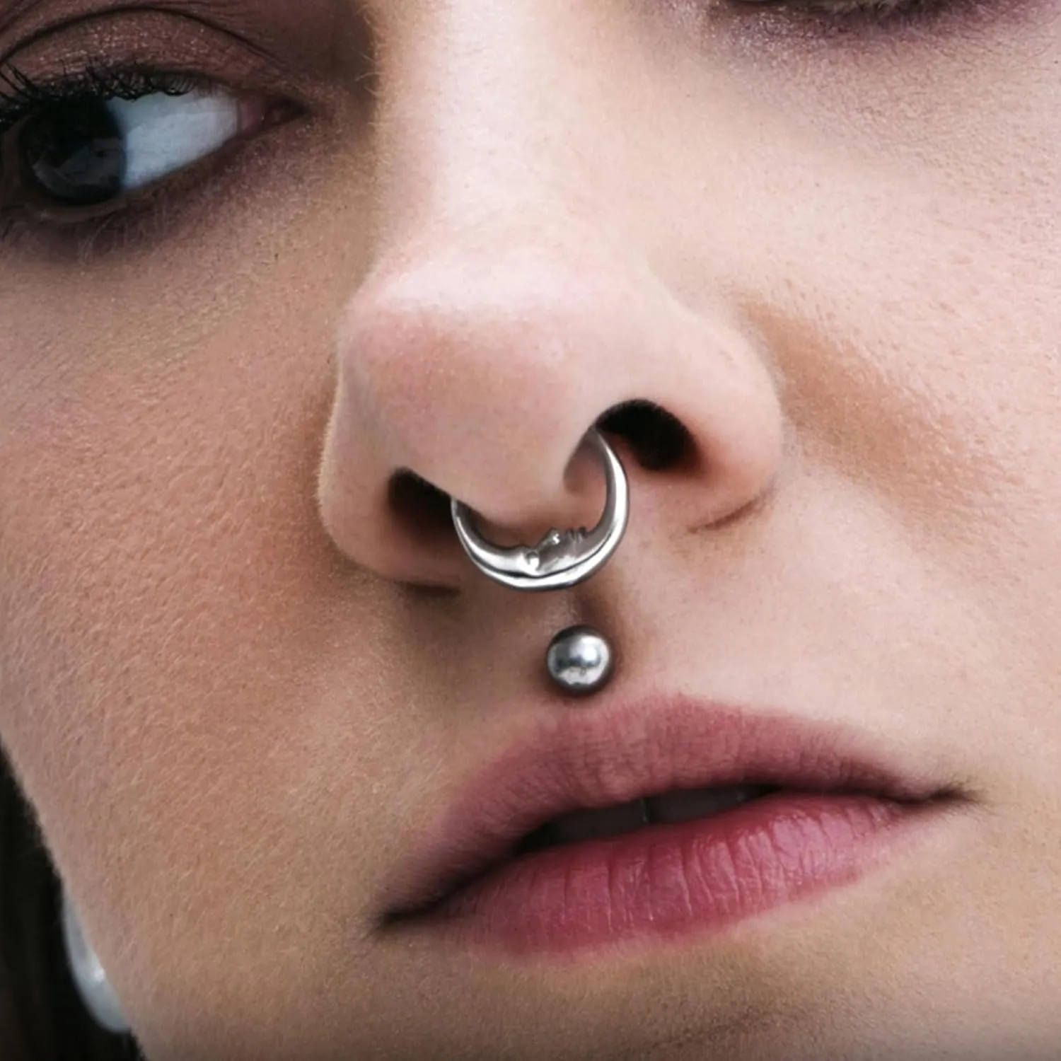 316L Stainless Steel Septum Rings, Segment Nose Rings for Women Men, Cartilage Clicker Earrings Hoop for Helix, Rook, Daith, Tragus Piercing Jewelry