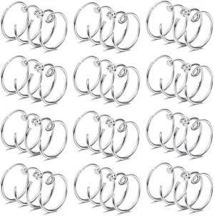 48Pcs Stainless Steel Nose Rings for Women 20G Nose Ring Hoop 316L Surgical Steel Nose Ring Mixed Colorful 20 Gauge Nose Ring Set Nose Piercing Jewelry 8MM/10MM