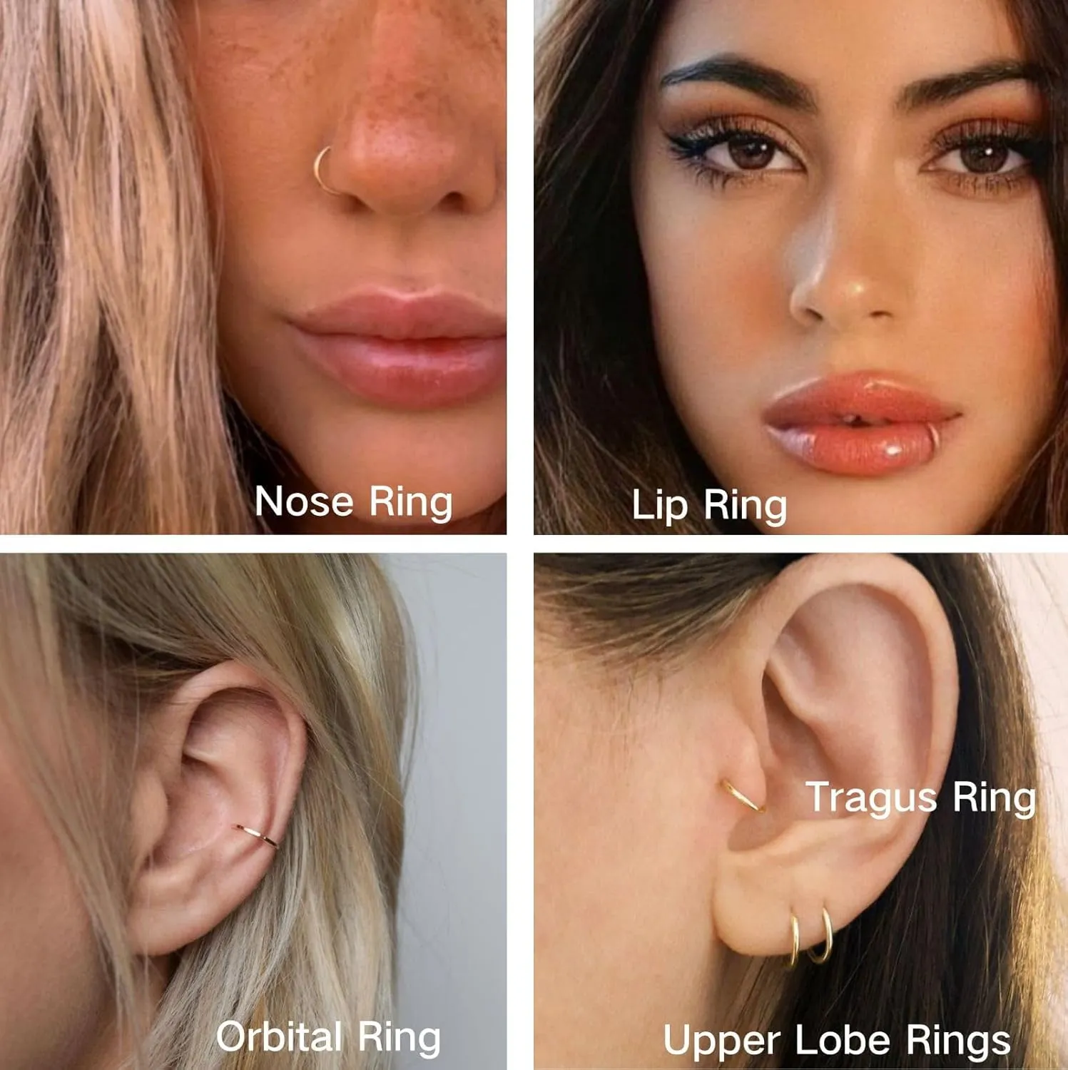 5Pcs G23 Titanium Nose Rings 16G/18G/20G Hinged Clicker Segment Nose Rings Hoop Lip Septum rings Multi-Color Tragus Cartilage Sleeper Earrings 6mm 7mm 8mm 9mm 10mm Hypoallergenic Nose Rings for Women Men