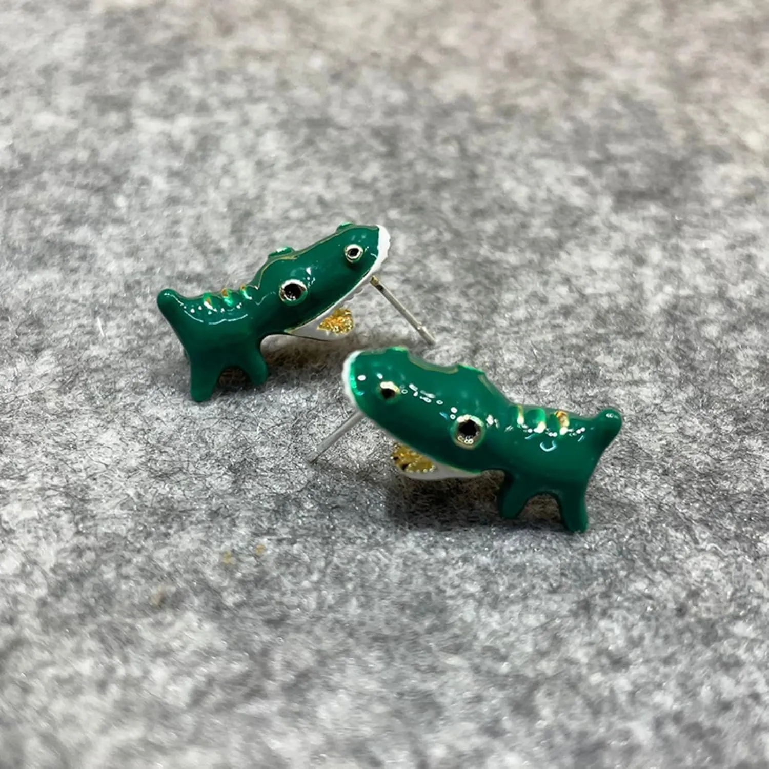 6 Pairs Cute Animal Bite Earrings for Women Dinosaur Hot Balloon Dog Stud Earrings 3D Polymer Clay Earrings Handmade Cartoon Small Animal Earrings Set Animal Biting Earrings Jewelry