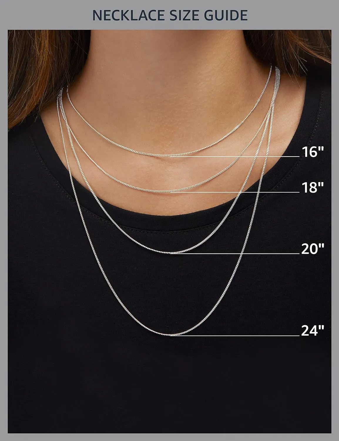 Amazon Essentials Sterling Silver Round Cut Birthstone Pendant Necklace 18" (previously Amazon Collection)