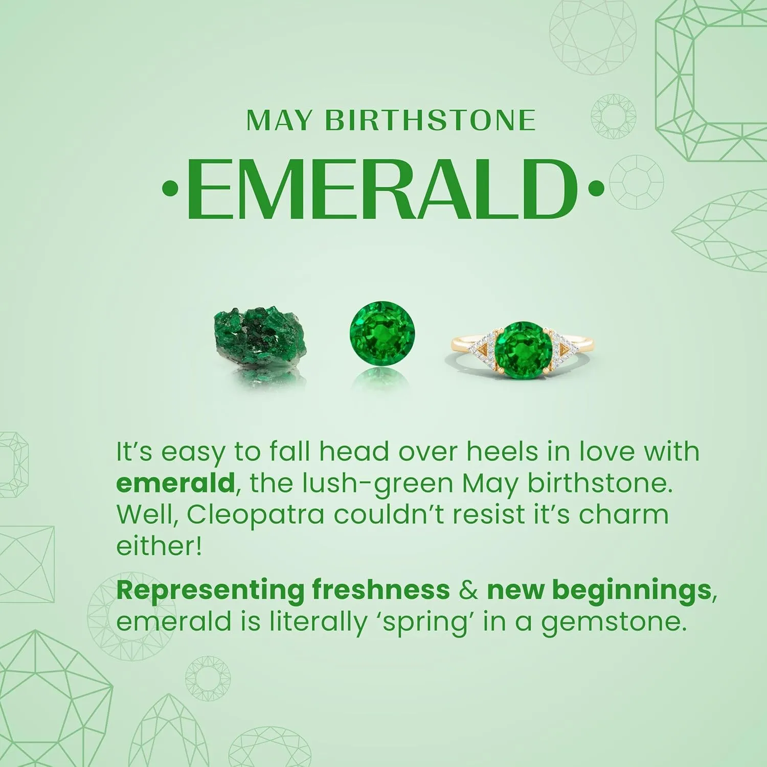 Angara Lab Grown Classic Cushion Rectangular Emerald Side Stone Engagement Ring in 14K Solid Gold/Platinum | May Birthstone, Birthday, Anniversary, Wedding Jewelry Gift for Women
