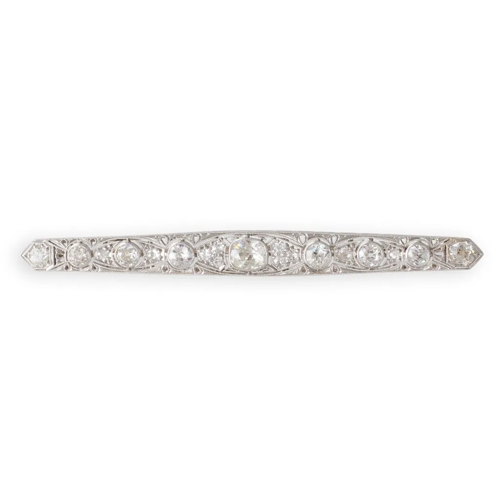 Art Deco Diamond Brooch
