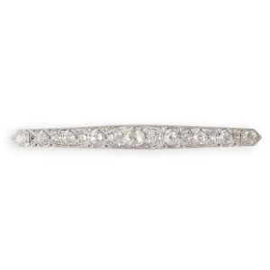 Art Deco Diamond Brooch