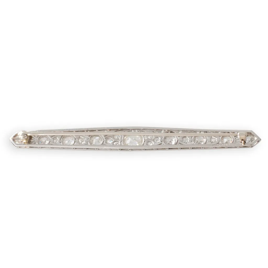 Art Deco Diamond Brooch