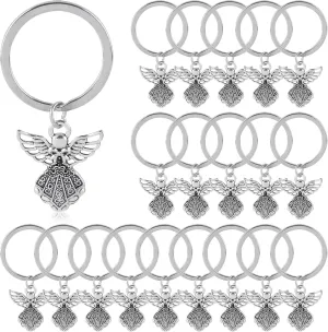 AUEAR, Guardian Angel Charms Pendant Keychain Key Ring