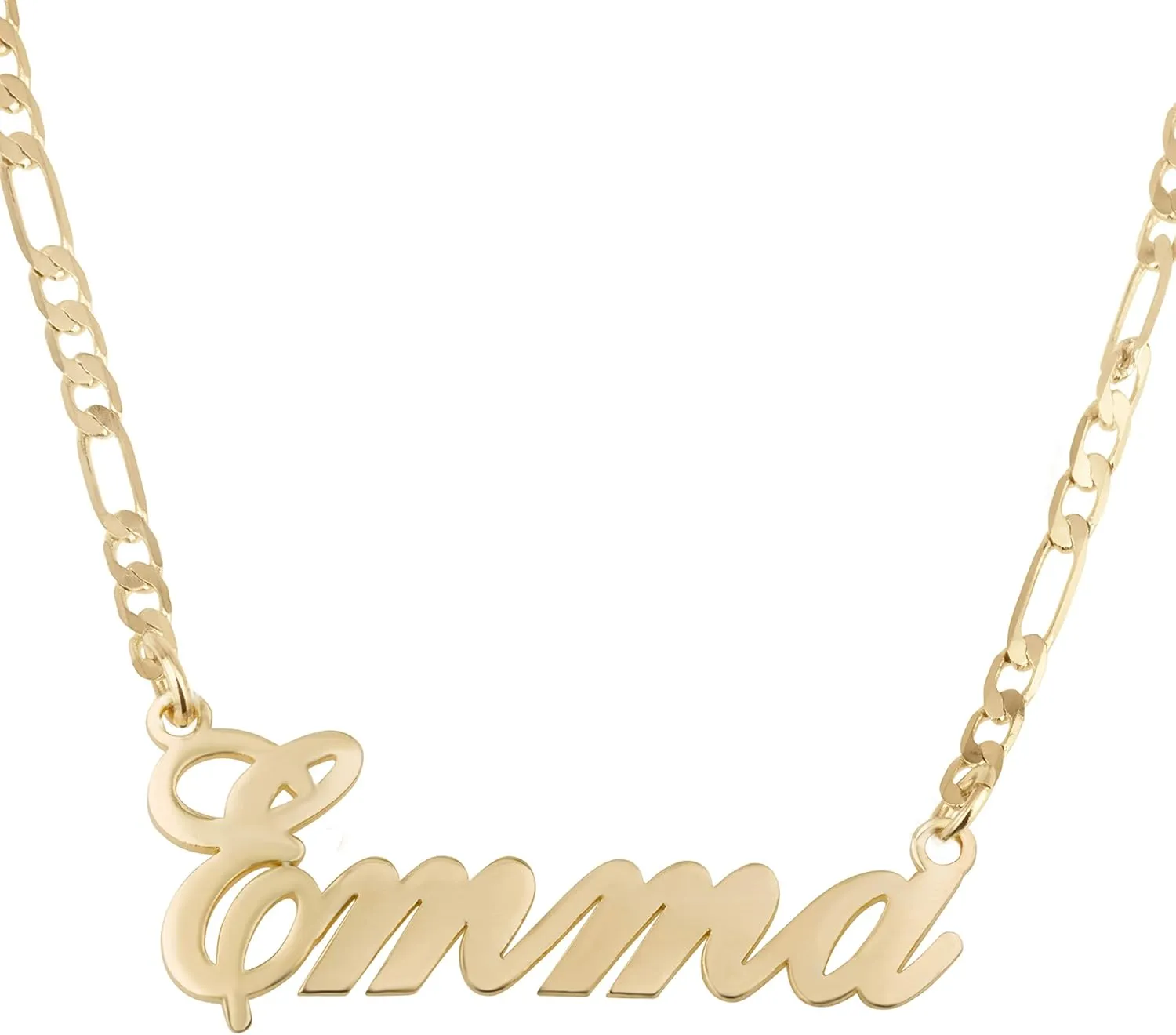 Beleco Custom Name Necklace 18k Gold/Rose Plated or Sterling Silver 925 - Personalized Name Necklace