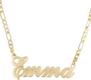 Beleco Custom Name Necklace 18k Gold/Rose Plated or Sterling Silver 925 - Personalized Name Necklace