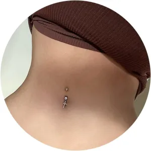 Belly Button Ring Rhinestones Cross Belly Rings Surgical Steel Belly Rings for Women Dangle Small Belly Button Rings Dainty Cross Dangle Belly Piercing Jewelry