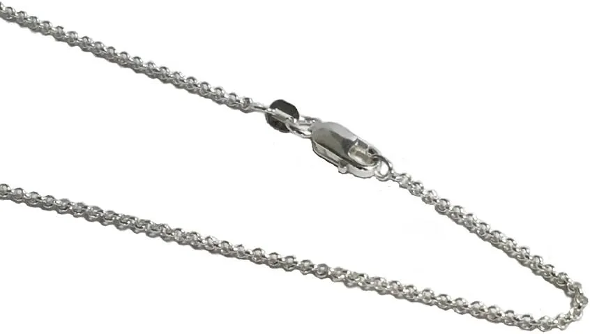 Biddy Murphy Trinity Knot Necklace Sterling Silver Celtic Weave 18 Inches Sturdy Chain Irish Made