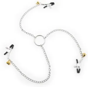 Body Clamps with Chain Necklace Adjustable Pressure Body Chains Necklace Stainless Steel Body Clips Non Piercing Faux Body Jewelry