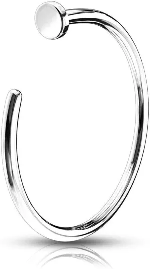 BodyJewelryOnline Nose Hoop Ring, 18 Gauge Thickness, 5/16 8mm Length, Surgical Stainless Steel, Hypoallergenic, Nickel-Free Material, Long-Lasting Coating, Durable, Corrosion-Free