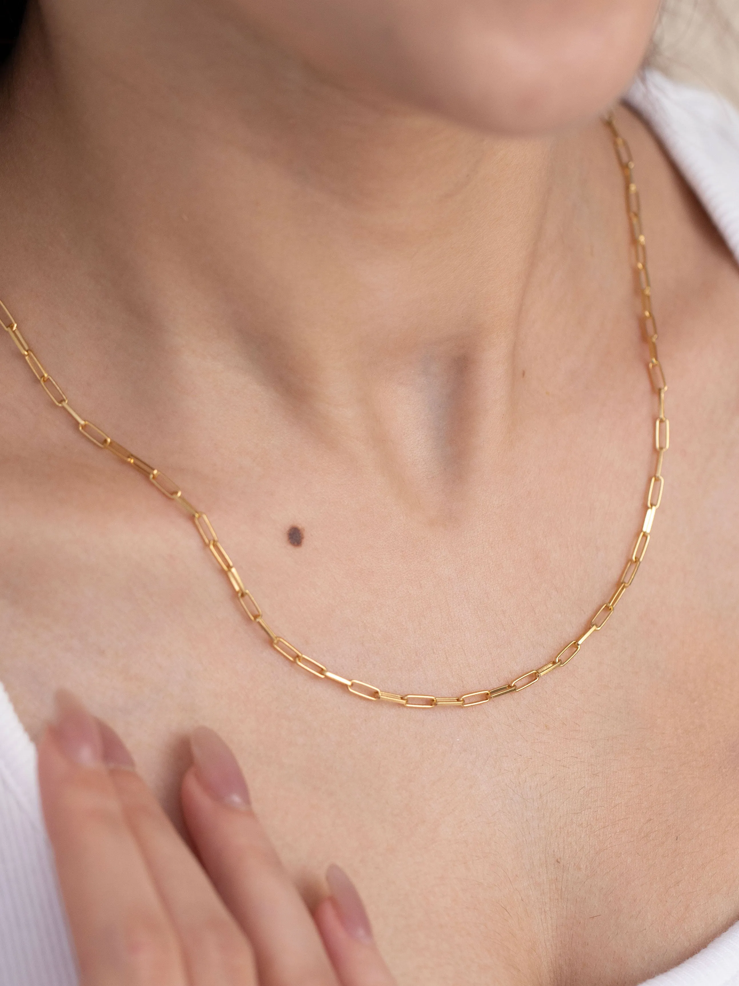 Bold Paperclip Chain Necklace