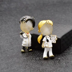 Boys and Girls Medical Brooches