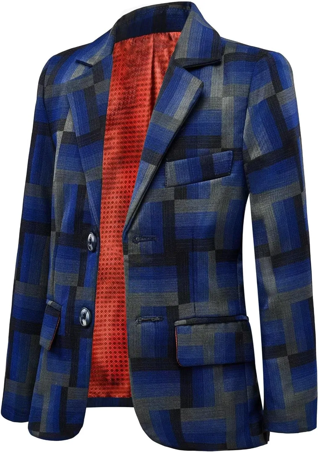 Boys Blazer Coat Slim Fit Jacket Formal Embroidery Suit Blazer for Kids Sport Coat Ring Bearer Outfit