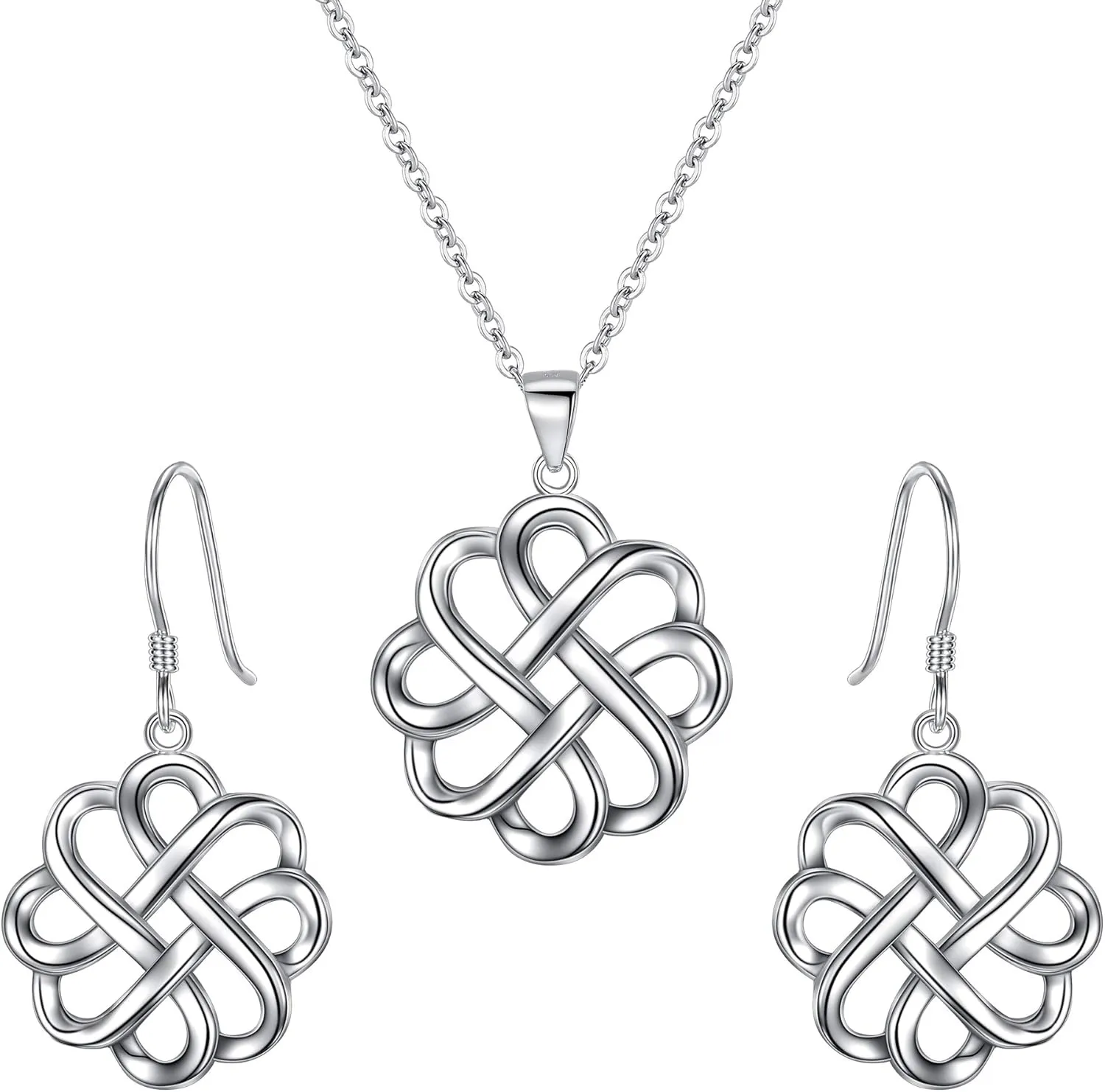 BriLove Gifts for Mom Women 925 Sterling Silver Endless Love Vintage Irish Celtic Knot Jewelery for Daily Wear/Mothers Day/Valentines Day/Birthday/Christmas/Anniversary