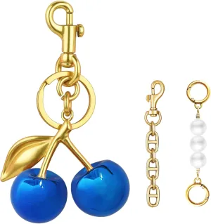 Cherry Keychain cherry Bag Charm Keychain Accessories Gifts for Women Purse Bag Charms Extender Chain for Handbags