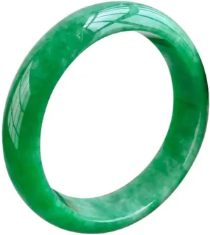 CJIAYUJEW Jade Rings for Women,Good Luck Green Jade Rings for Men,Size 6-12