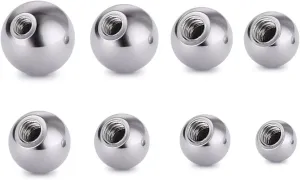 COTTVOTT Threaded 316L Steel Replacement Balls Piercing Parts for Body Jewelry 14G 16G Barbell