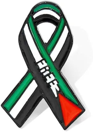 Country Flag Free Palestine Brooch Support Palestine Enamel Pins Free and Peace Palestine Flag Brooches Palestinian Badge