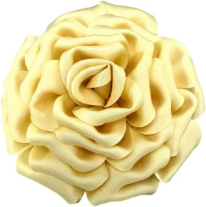 Dainty Silk Satin Rose Flower Extra Large Big Brooches Lapel Pins Fabric Flowers Oversized Brooch Pin for Women Wedding Party Banquet Dress Suit Clothes Accessories Jewelry Gifts 160mm