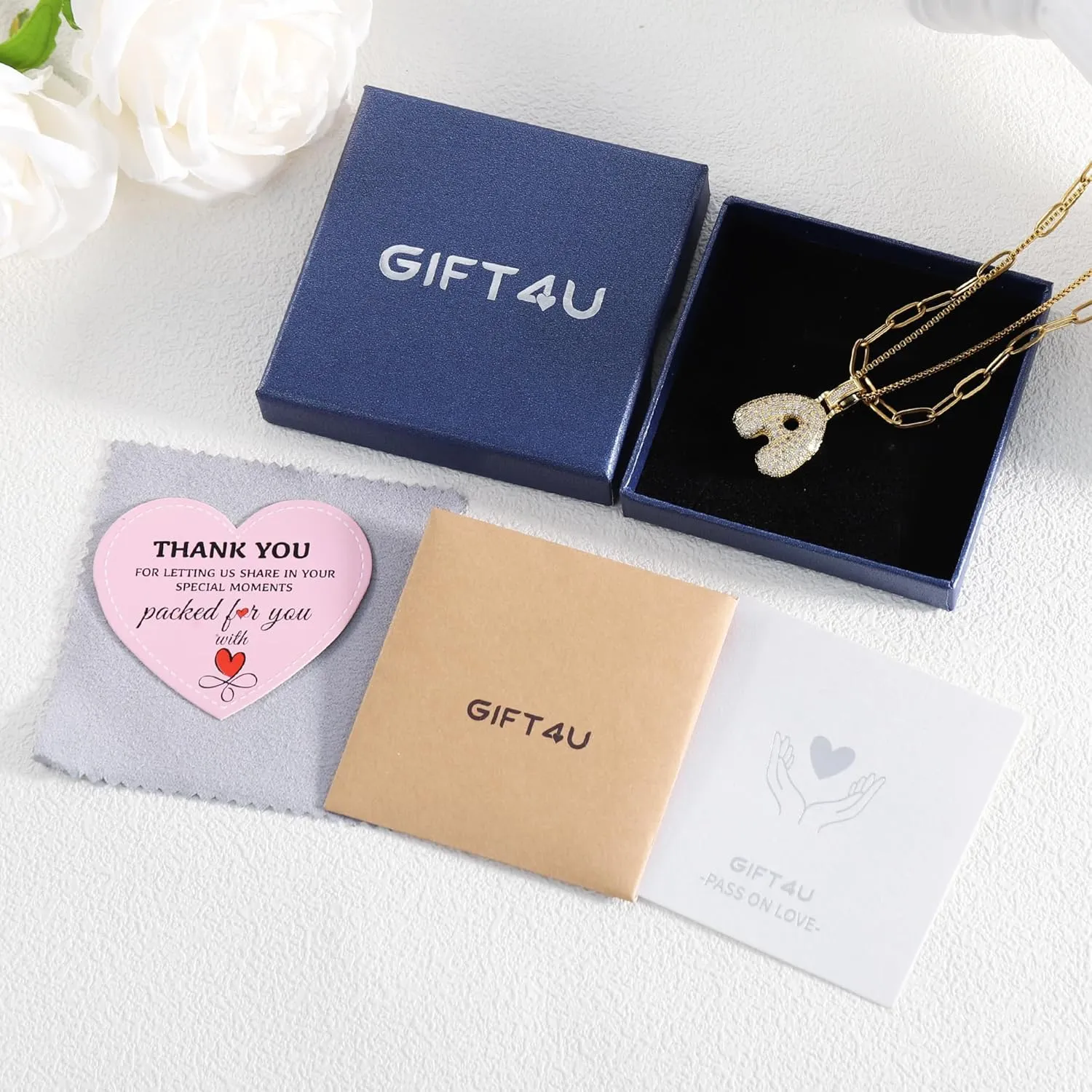 Diamond Bubble Letter Necklace Gold for Women s,14K Gold Plated, Initial Necklaces for Women,Dainty Layered Gold Bubble Letter Necklace Birthday Gifts for Women s