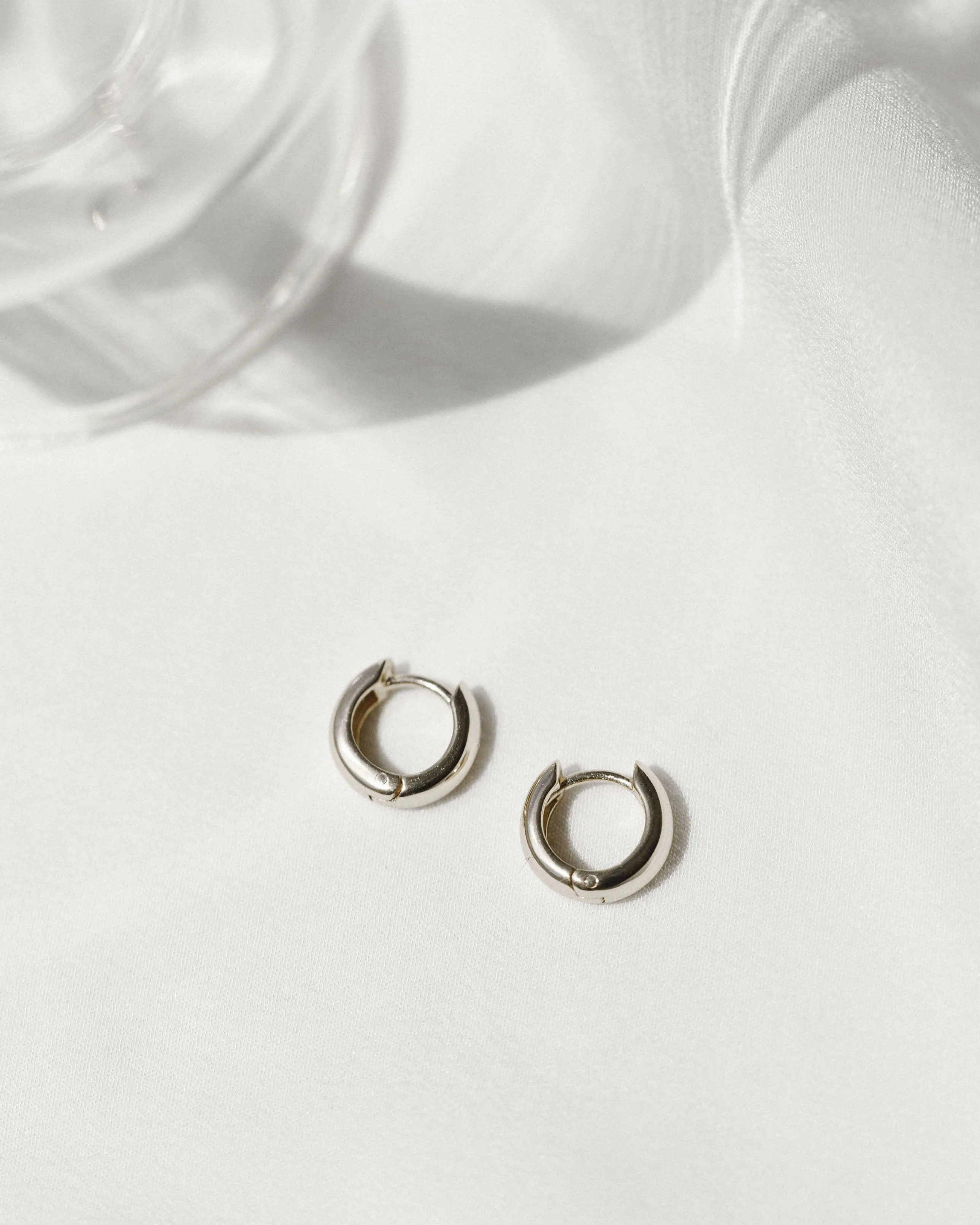 Domed Huggie Hoops