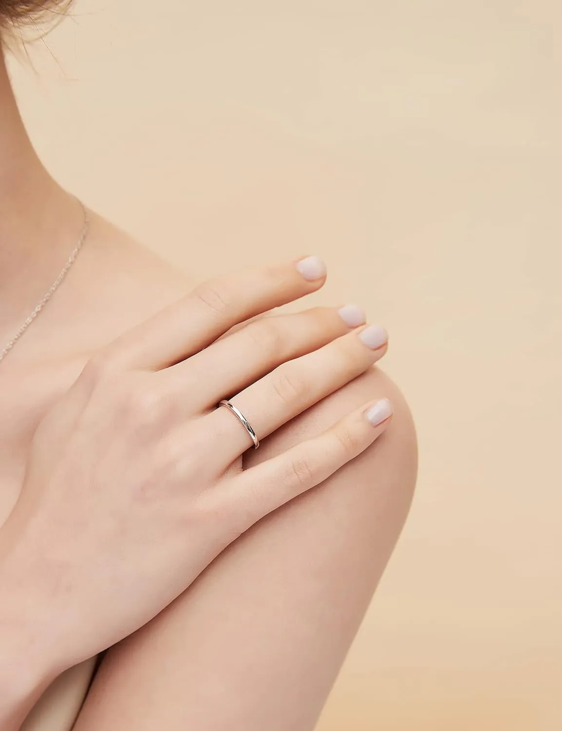 EAMTI 2mm 4mm 6mm 925 Sterling Silver Ring High Polish Plain Dome Wedding Band Comfort Fit Size 3-13