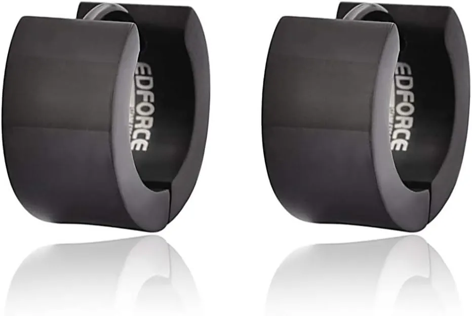 Edforce Stainless Steel Small Hoop Huggie Earrings For Mens Womens