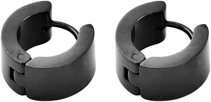 Edforce Stainless Steel Small Hoop Huggie Earrings For Mens Womens