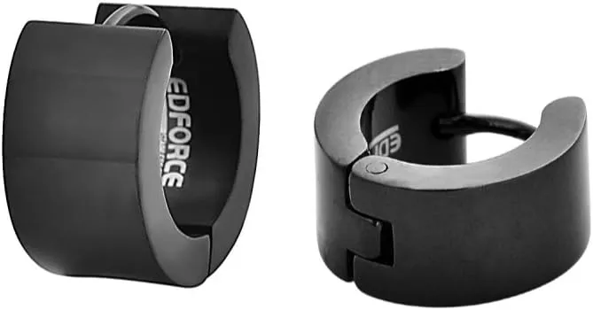 Edforce Stainless Steel Small Hoop Huggie Earrings For Mens Womens