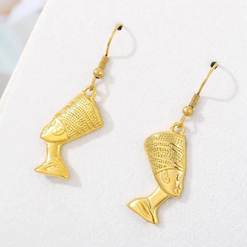 Egyptian Queen Nefertiti Gold Jewelry Set