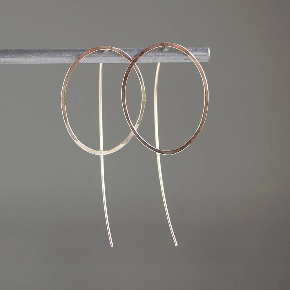 Emma Oval Threader Earrings