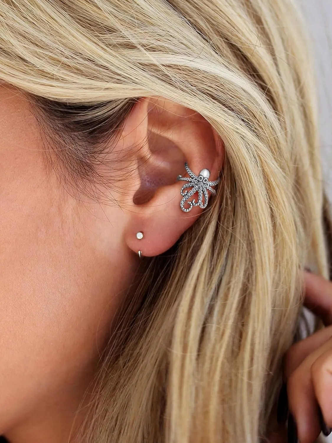 FaithHeart Ear Cuff Earrings for Women Non Piercing Lightweight Sterling Silver Ear Cuff for Non Pierced Ears Hypoallergenic Fake Earrings with Gift Box