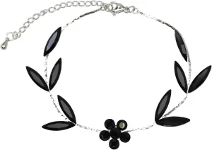Faship Gorgeous Rhinestone Crystal Floral Necklace Earrings Set
