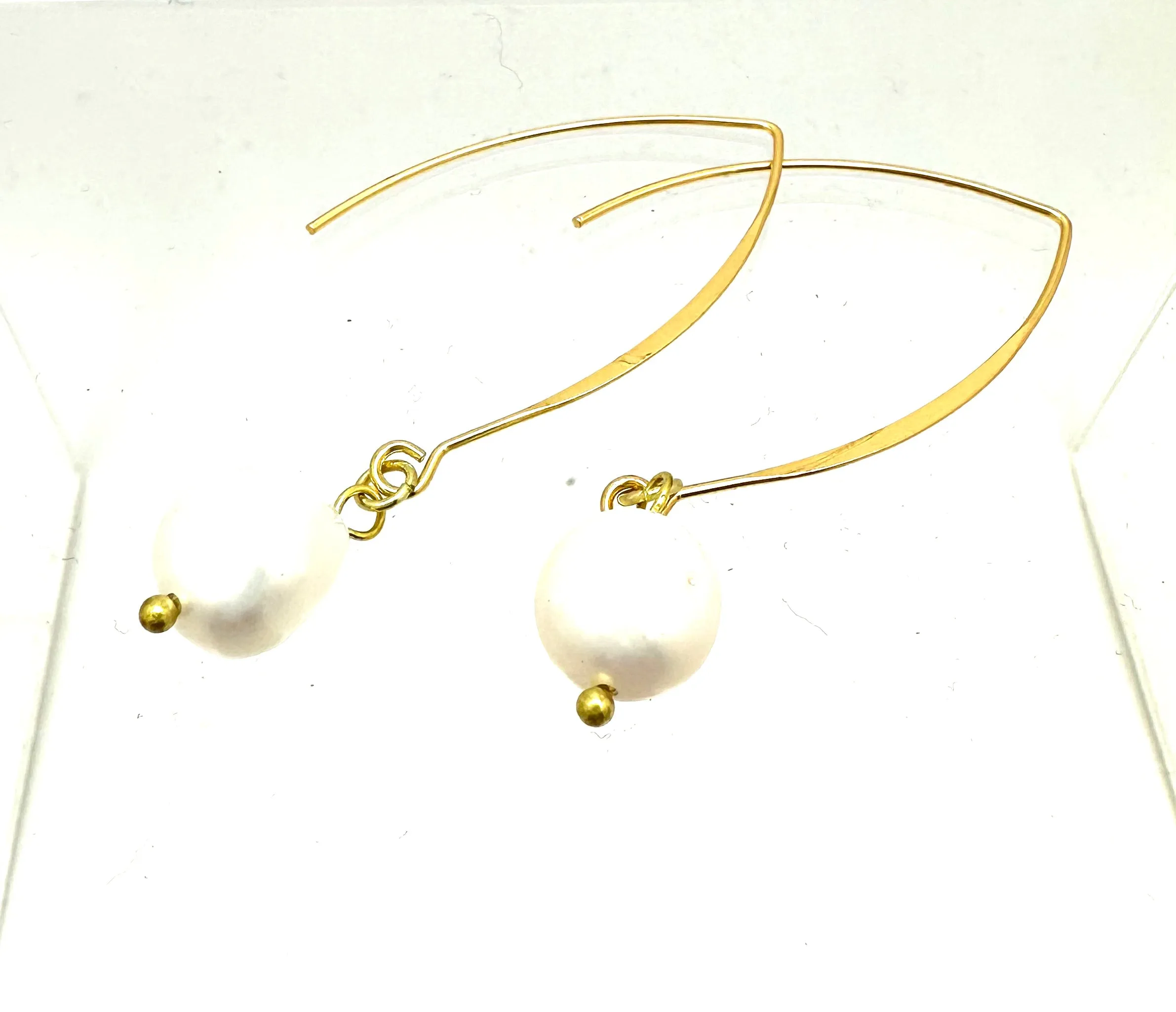 Genuine Pearl Drop Earrings