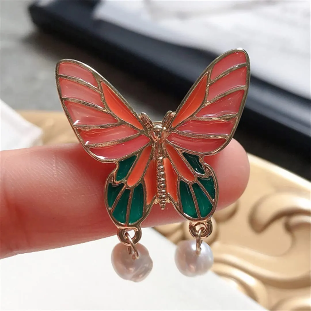 Girl water Pl Brooch Hollow Small Cute Student Sweet Animal Cute Pink Scarf Pin Brooches Accessories