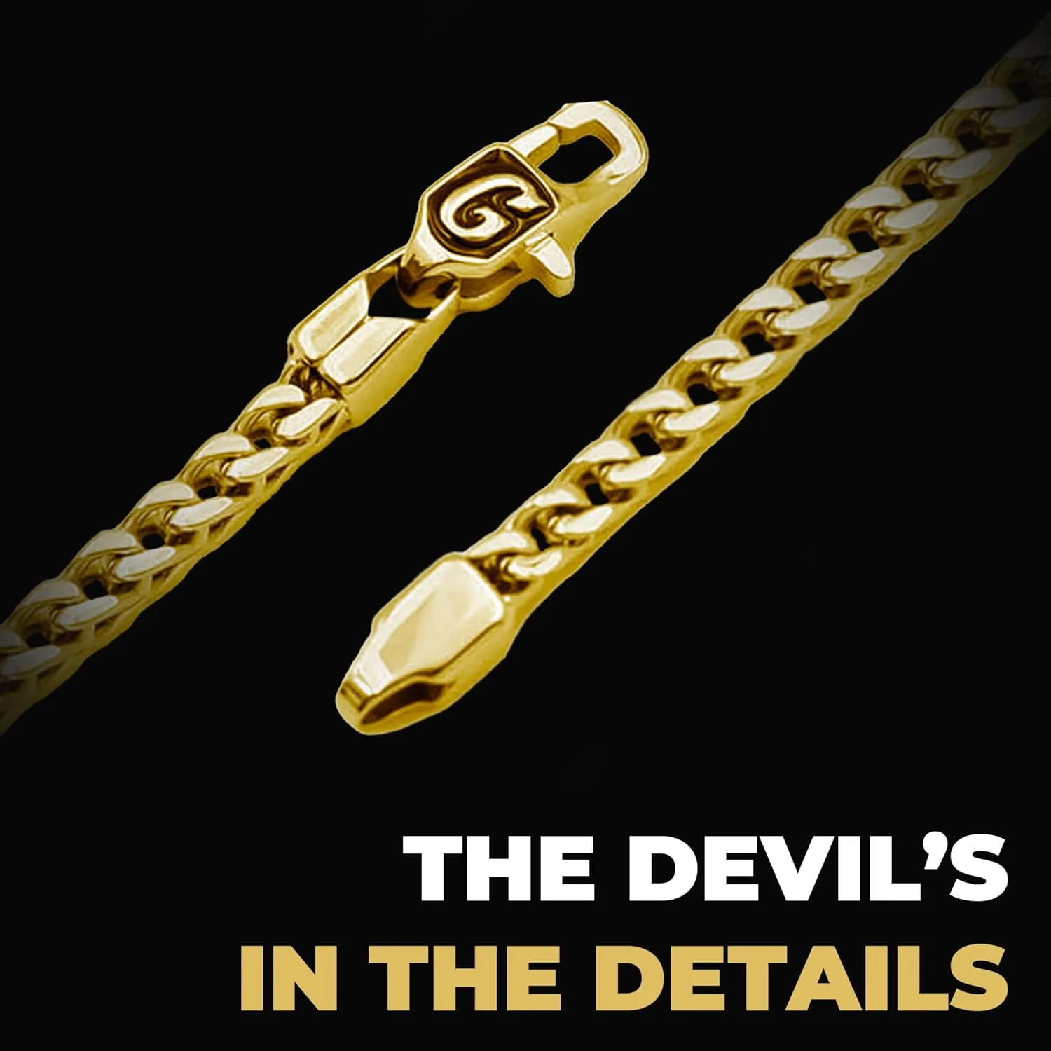GLD Franco Chain Necklace for Men and Women - 18K - 3MM and 6MM