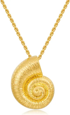 Gold Seashell Necklace For Women With Beach Sand And Bead Starfish Choker Necklace Ocean Chains Necklace Fashion Summer Necklace Jewelry