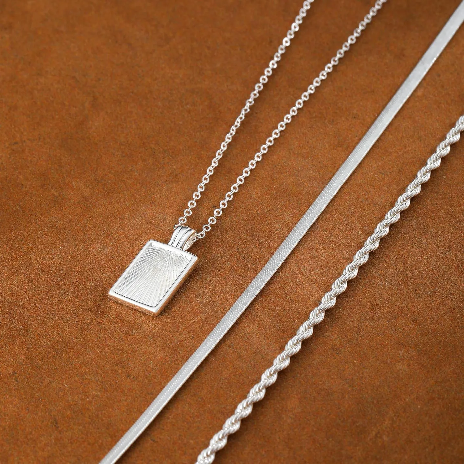Gold Silver Necklace for Women 14K Real Gold Layered Necklace Choker Dainty Paperclip Silver Trendy Necklace for Woman Gift