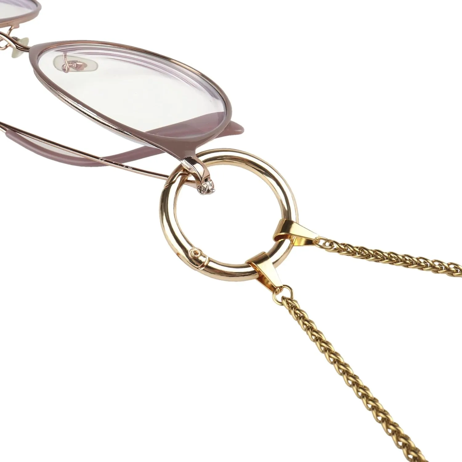 Guran Stainless Steel Loop Anti-Lost Chain for Sunglasses Eyeglass Necklace Holder Ring Holder