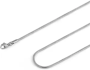 HZMAN Snake Chain Necklace for Men Women Thin Stainless Steel Chain Necklace Hip Hop Men's Choker Necklace 16"-30" Jewelry Gift
