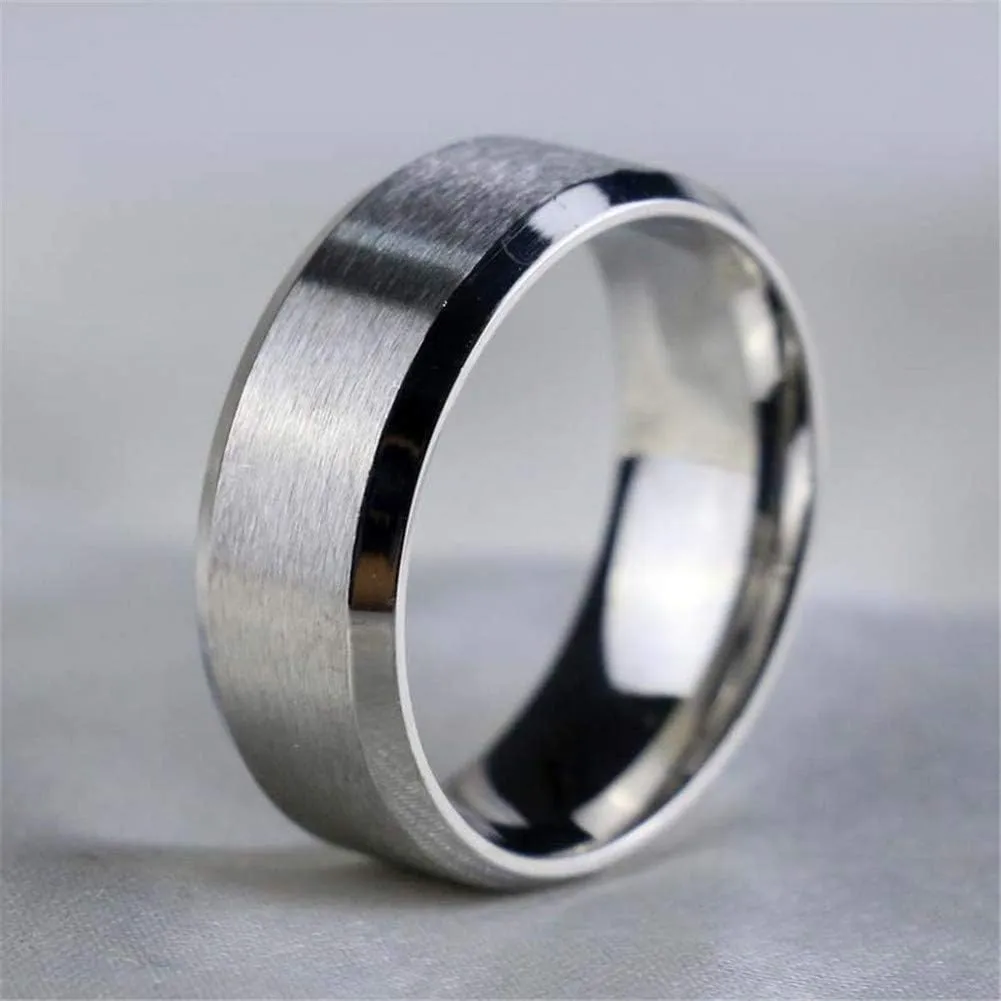 IOU His Hers Wedding Ring Sets Couples Rings Women's White Gold Plated Ring Wedding Engagement Ring Bridal Sets Men's Stainless Steel Wedding Band