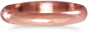 IVY & BAUBLE Uncoated Solid Copper Ring Band for Men & Women, Made In USA, 3mm, Size 4-12